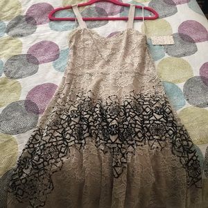 Free people oatmeal lace dress